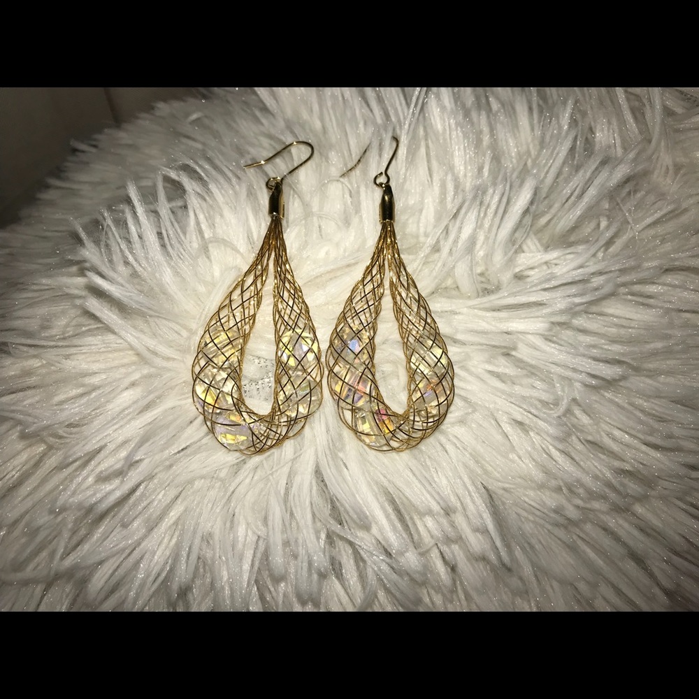 Golden Hooped Earrings